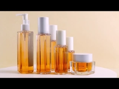 หรูหรา 100ml 120ml 200ml การบรรจุเครื่องสําอางพลาสติก หกเหลี่ยม โลชั่นขวด พร้อมปั๊มสเปรย์หมอกร่างกาย