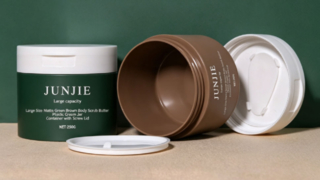 250ml 300ml Luxury Custom Flip Screw Cap เครื่องสำอางค์ Skin Care Face Hair Mask Body Scrub ครีมพลาสติก